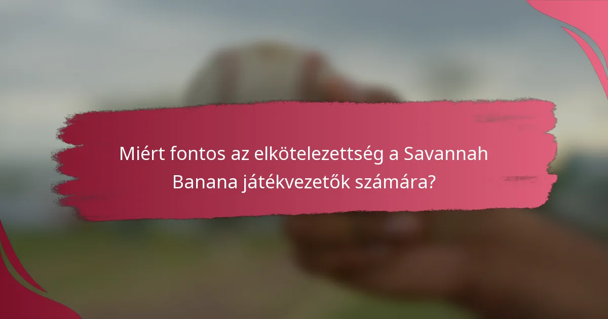 Miért fontos az elkötelezettség a Savannah Banana játékvezetők számára?
